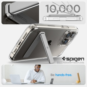 Ốp dẻo Spigen Ultra Hybrid S  iPhone 14. 6.1" / iPhone 13. 6.1"(có chân chống)